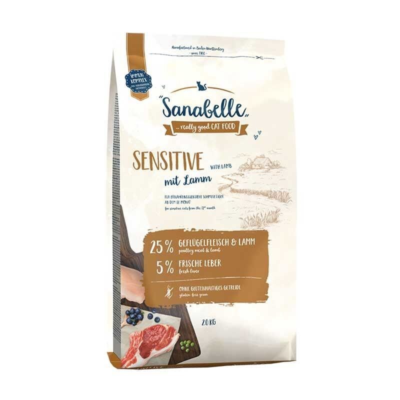 Sanabelle Sensitive Kuzu Etli Yetişkin Kedi Maması 2 KG | SRC: Barcode: 4015598017251